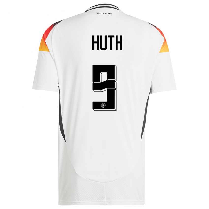 Criança Camisola Alemanha Svenja Huth #9 Branco Principal 24-26 Camisa Brasil