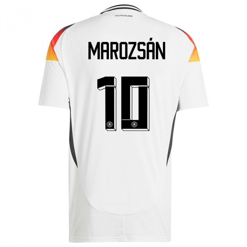 Criança Camisola Alemanha Dzsenifer Marozsan #10 Branco Principal 24-26 Camisa Brasil