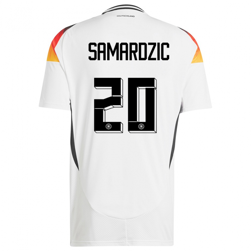 Criança Camisola Alemanha Lazar Samardzic #20 Branco Principal 24-26 Camisa Brasil