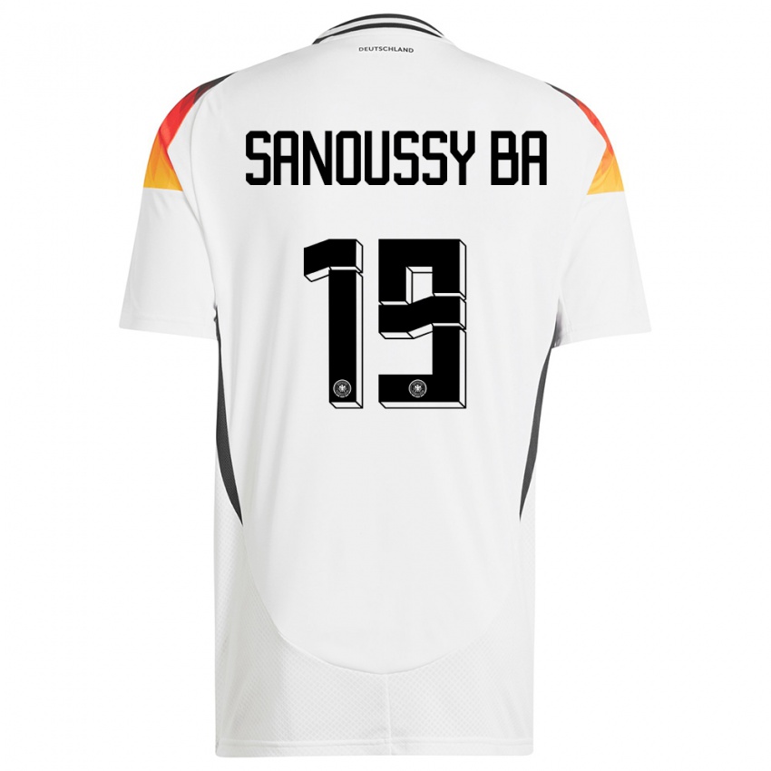 Criança Camisola Alemanha Sanoussy Ba #19 Branco Principal 24-26 Camisa Brasil