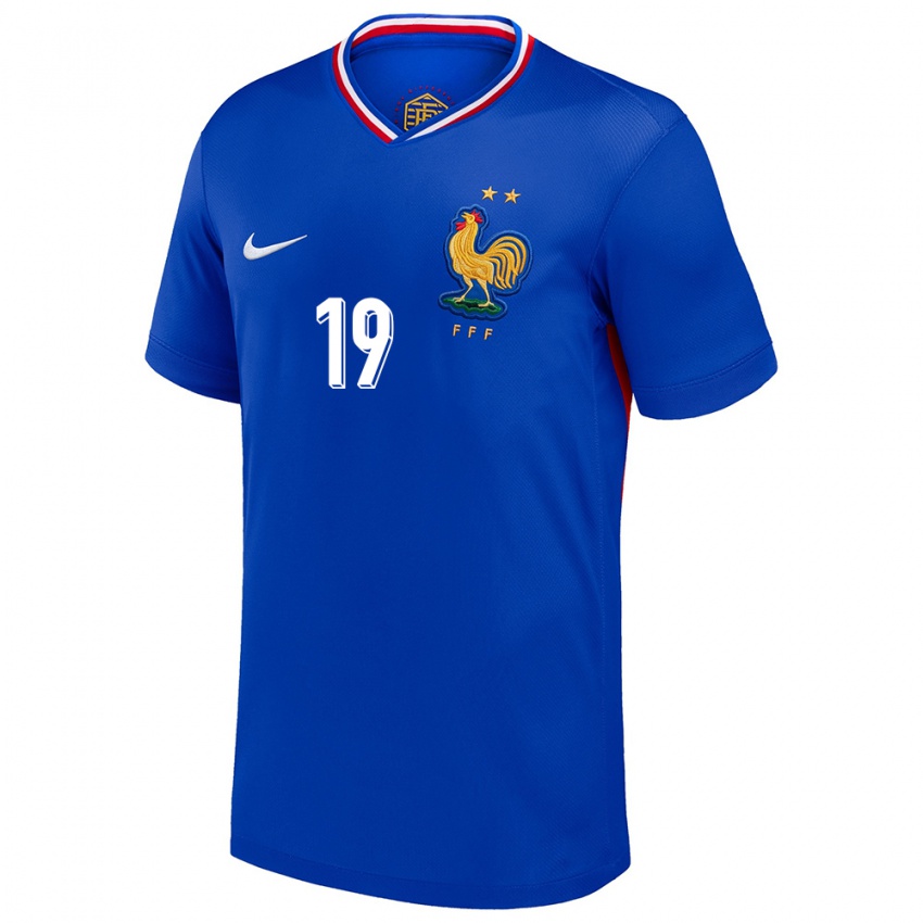 Criança Camisola França Brayann Pereira #19 Azul Principal 24-26 Camisa Brasil