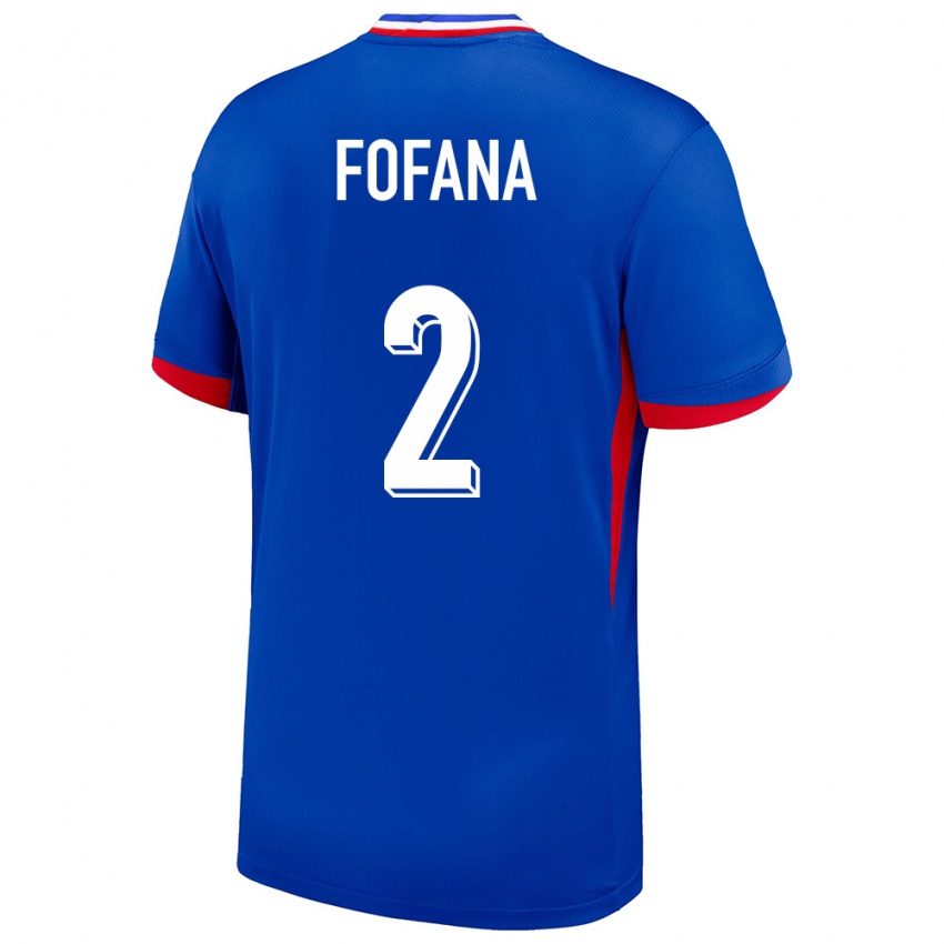 Criança Camisola França Wesley Fofana #2 Azul Principal 24-26 Camisa Brasil