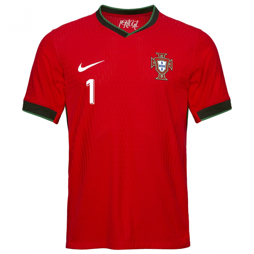 Criança Camisola Portugal Rui Patricio #1 Vermelho Principal 24-26 Camisa Brasil