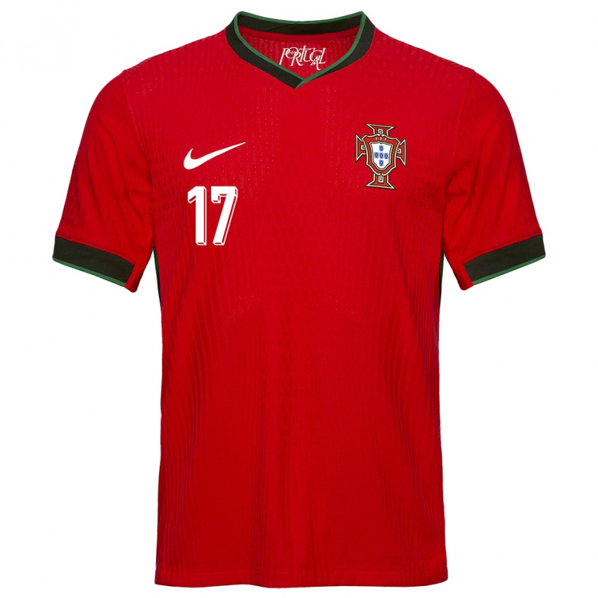 Criança Camisola Portugal Vasco Sousa #17 Vermelho Principal 24-26 Camisa Brasil