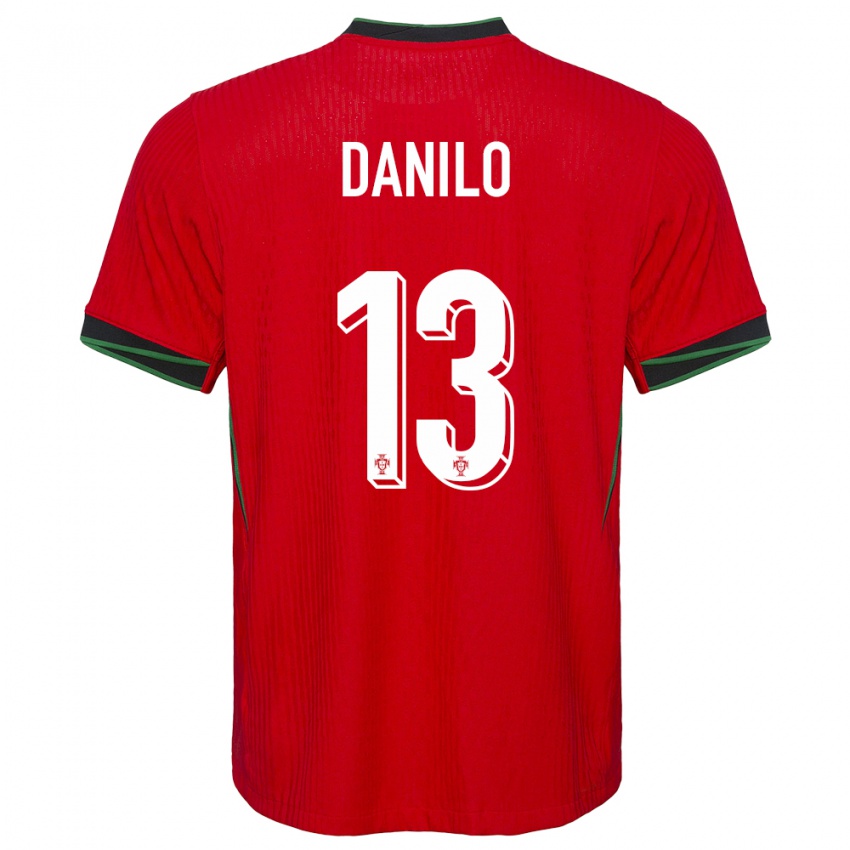 Criança Camisola Portugal Danilo Pereira #13 Vermelho Principal 24-26 Camisa Brasil