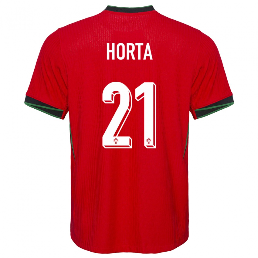 Criança Camisola Portugal Ricardo Horta #21 Vermelho Principal 24-26 Camisa Brasil