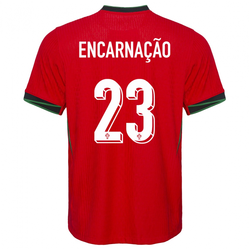 Criança Camisola Portugal Telma Encarnacao #23 Vermelho Principal 24-26 Camisa Brasil