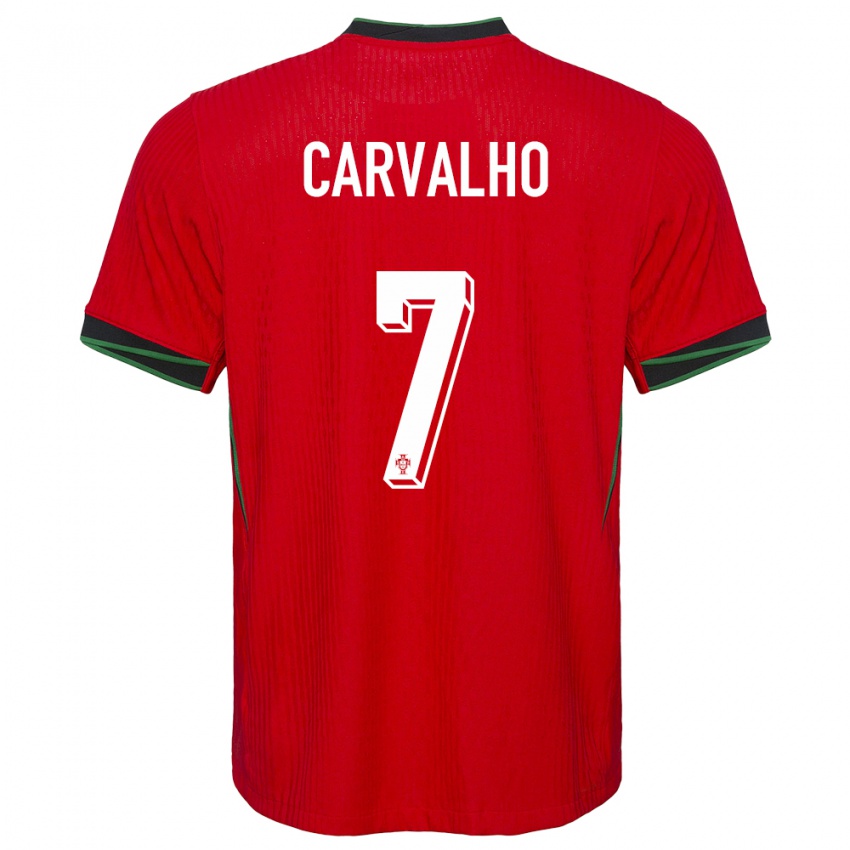 Criança Camisola Portugal Fabio Carvalho #7 Vermelho Principal 24-26 Camisa Brasil