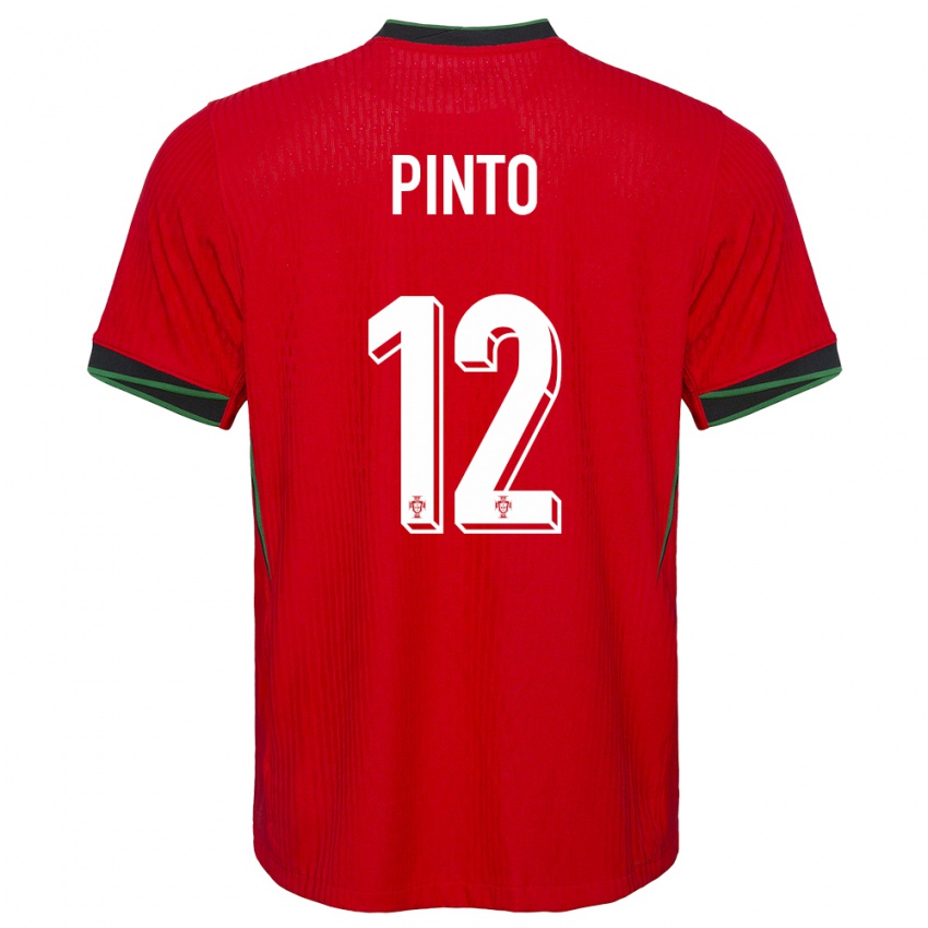 Criança Camisola Portugal Diogo Pinto #12 Vermelho Principal 24-26 Camisa Brasil