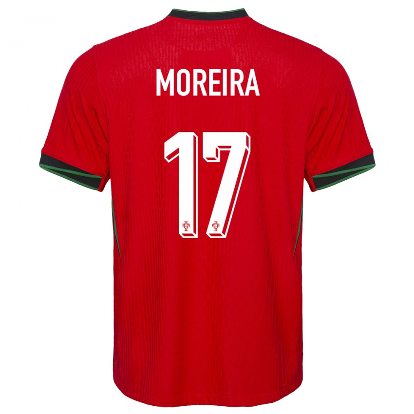 Criança Camisola Portugal Afonso Moreira #17 Vermelho Principal 24-26 Camisa Brasil