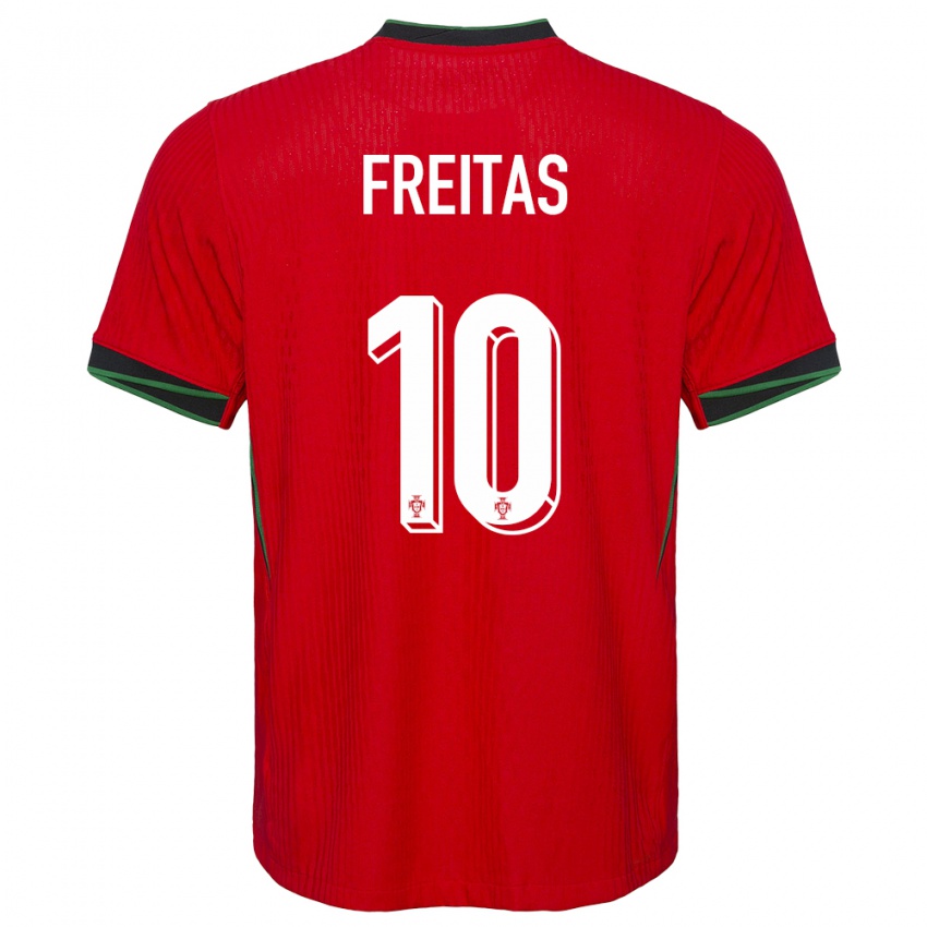 Criança Camisola Portugal Tiago Freitas #10 Vermelho Principal 24-26 Camisa Brasil