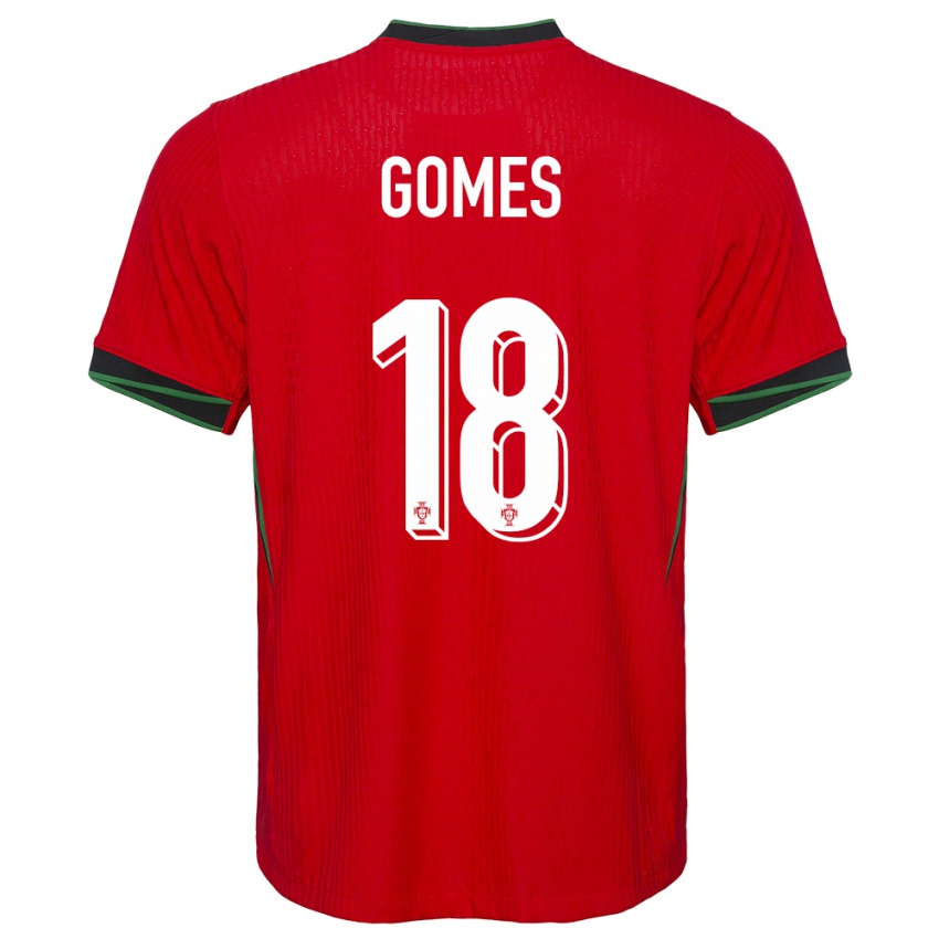 Criança Camisola Portugal Andre Gomes #18 Vermelho Principal 24-26 Camisa Brasil