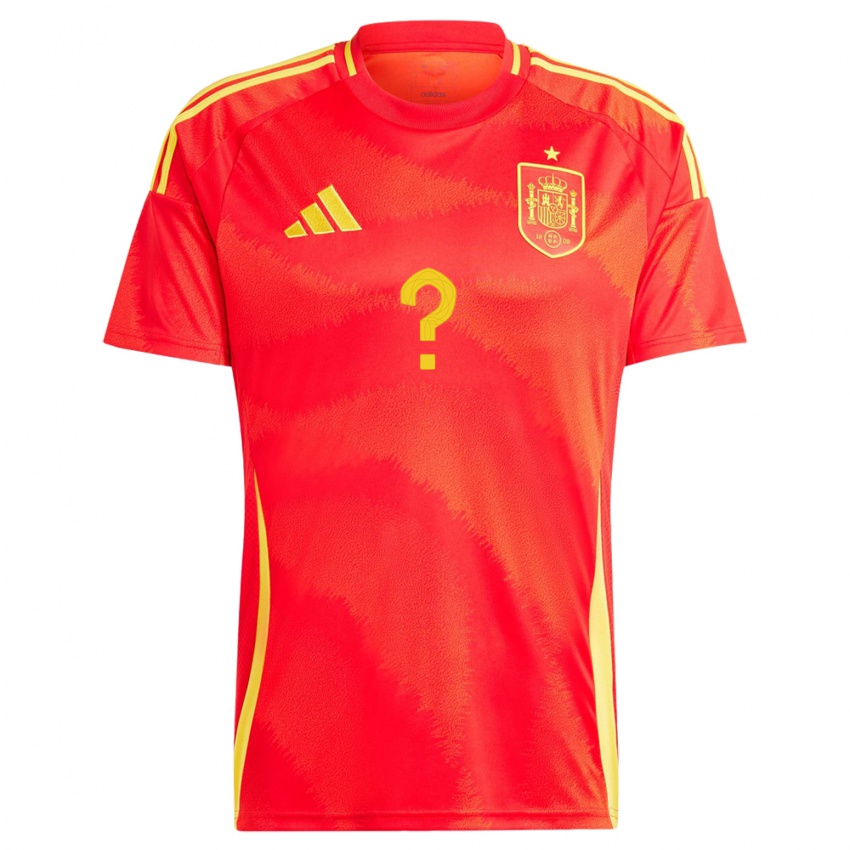 Criança Camisola Espanha Seu Nome #0 Vermelho Principal 24-26 Camisa Brasil