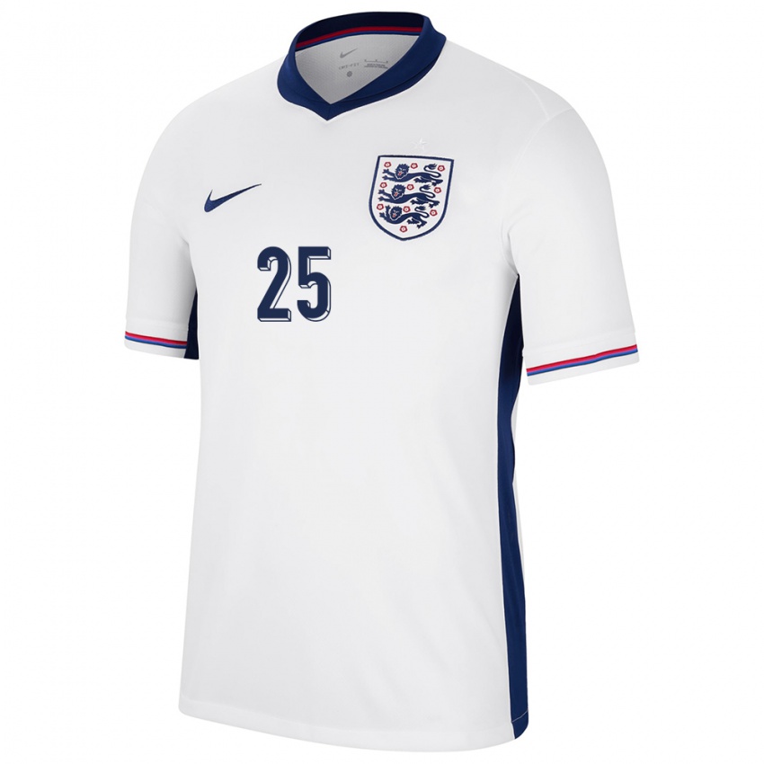 Criança Camisola Inglaterra Adam Wharton #25 Branco Principal 24-26 Camisa Brasil