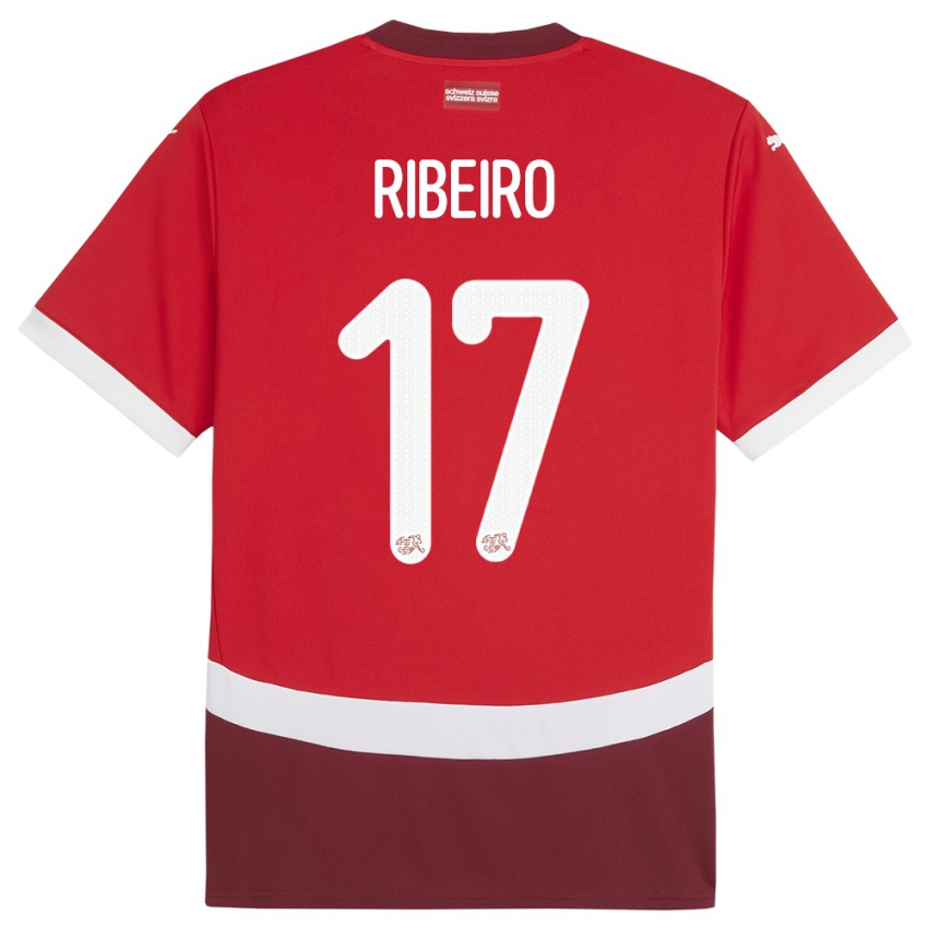 Criança Camisola Suiça Joel Ribeiro #17 Vermelho Principal 24-26 Camisa Brasil