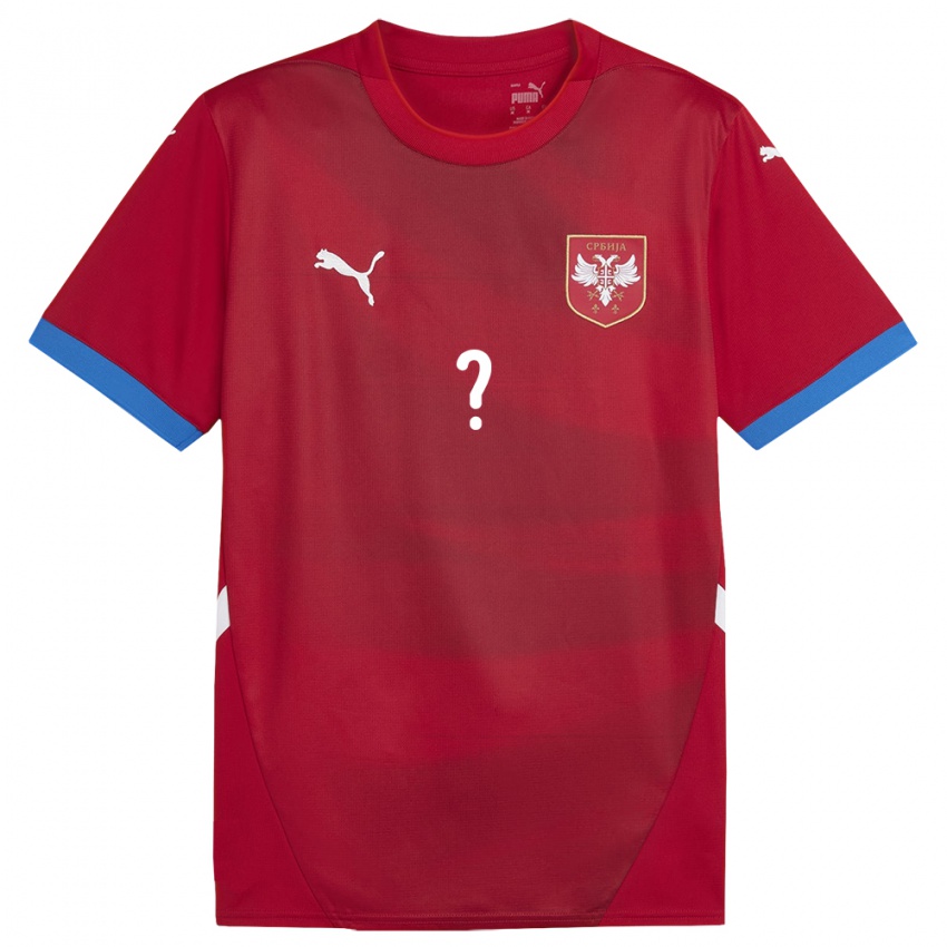 Criança Camisola Sérvia Seu Nome #0 Vermelho Principal 24-26 Camisa Brasil