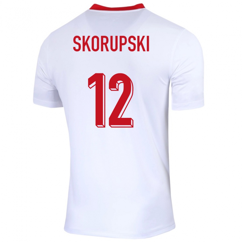 Criança Camisola Polónia Lukasz Skorupski #12 Branco Principal 24-26 Camisa Brasil