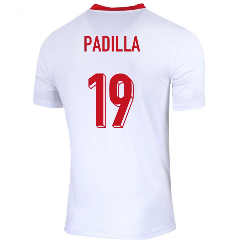 Criança Camisola Polónia Natalia Padilla #19 Branco Principal 24-26 Camisa Brasil