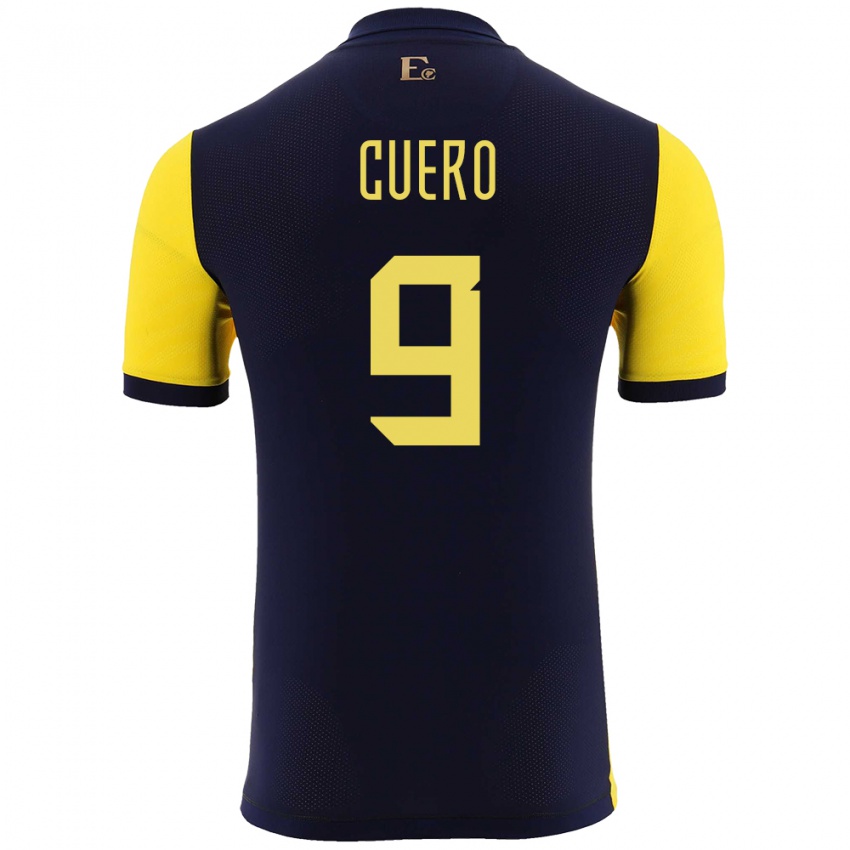 Criança Camisola Equador Justin Cuero #9 Amarelo Principal 24-26 Camisa Brasil