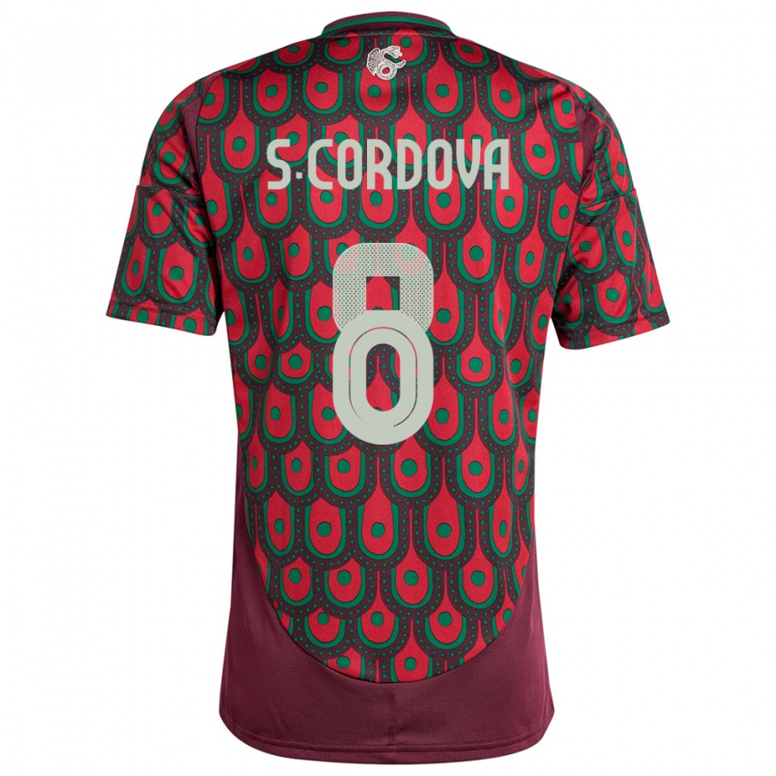 Criança Camisola México Sebastian Cordova #8 Marrom Principal 24-26 Camisa Brasil