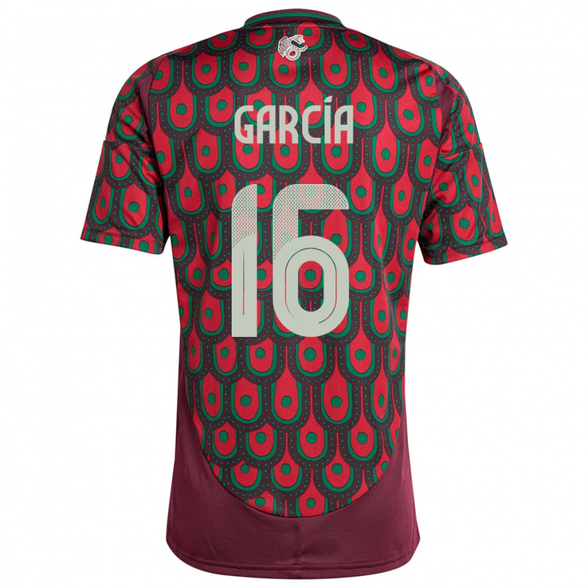 Criança Camisola México Uziel Garcia #16 Marrom Principal 24-26 Camisa Brasil