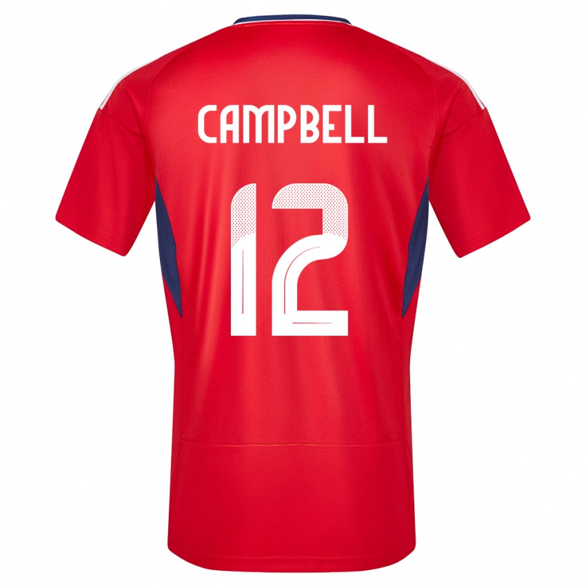 Criança Camisola Costa Rica Joel Campbell #12 Vermelho Principal 24-26 Camisa Brasil