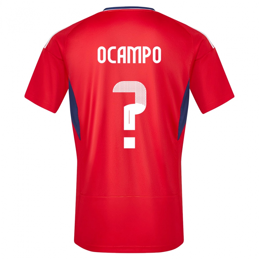 Criança Camisola Costa Rica Benjamin Ocampo #0 Vermelho Principal 24-26 Camisa Brasil