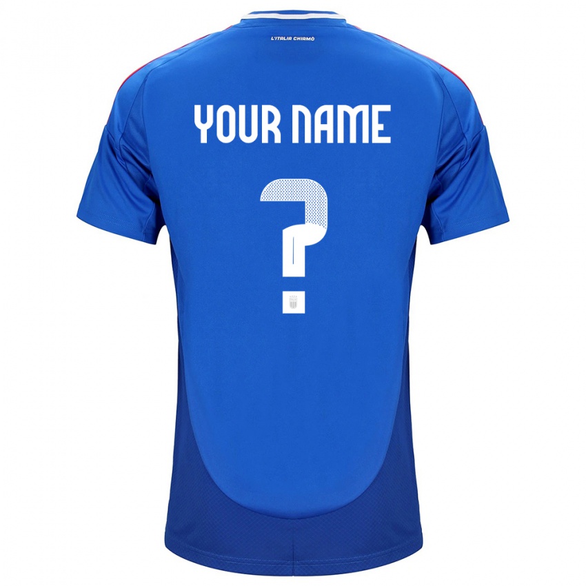 Criança Camisola Itália Seu Nome #0 Azul Principal 24-26 Camisa Brasil