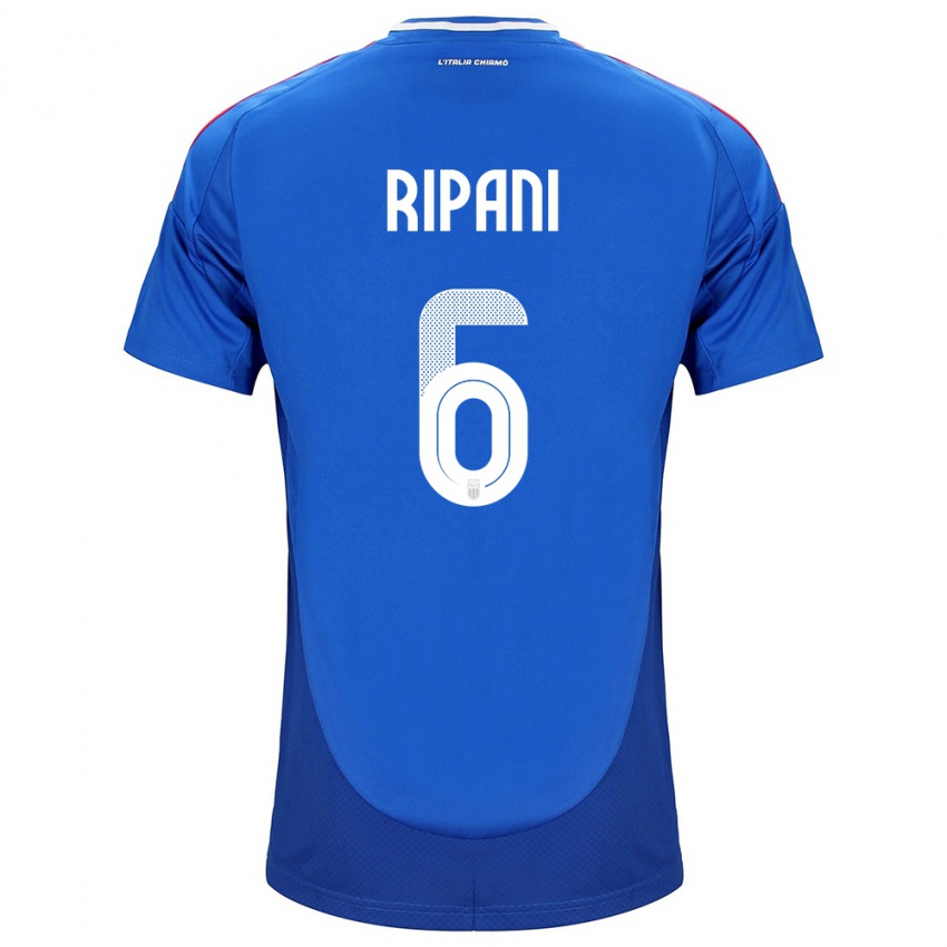 Criança Camisola Itália Diego Ripani #6 Azul Principal 24-26 Camisa Brasil