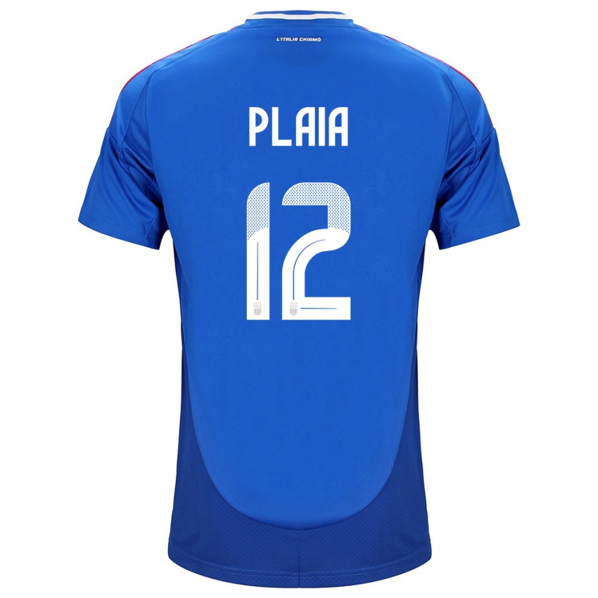 Criança Camisola Itália Francesco Plaia #12 Azul Principal 24-26 Camisa Brasil