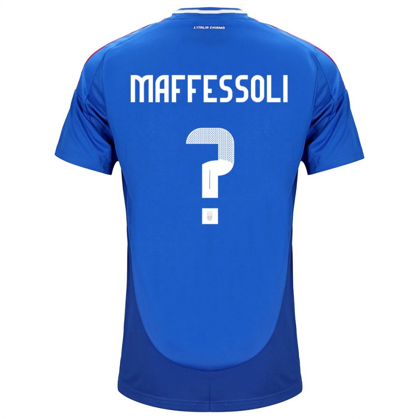 Criança Camisola Itália Manuel Maffessoli #0 Azul Principal 24-26 Camisa Brasil