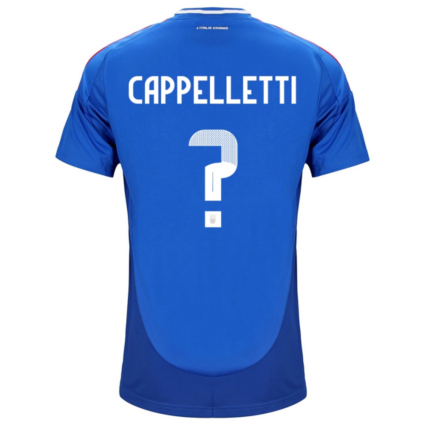Criança Camisola Itália Mattia Cappelletti #0 Azul Principal 24-26 Camisa Brasil
