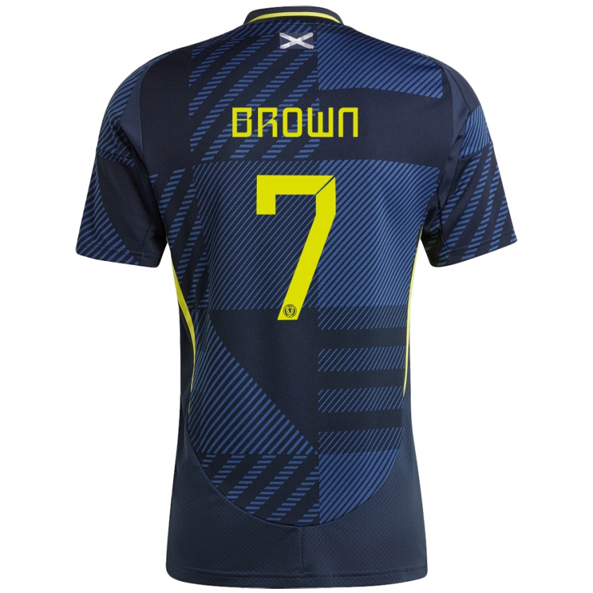 Criança Camisola Escócia Fiona Brown #7 Azul Escuro Principal 24-26 Camisa Brasil