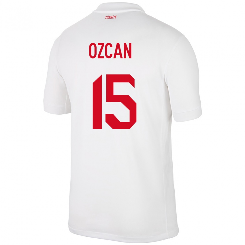 Criança Camisola Turquia Salih Özcan #15 Branco Principal 24-26 Camisa Brasil