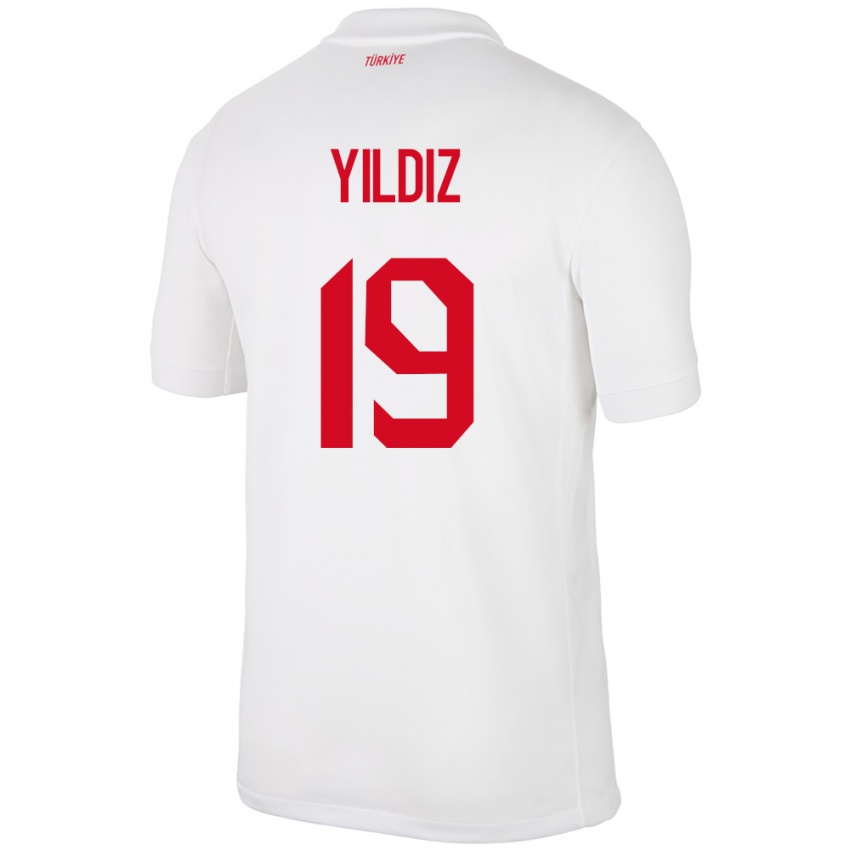 Criança Camisola Turquia Kenan Yıldız #19 Branco Principal 24-26 Camisa Brasil