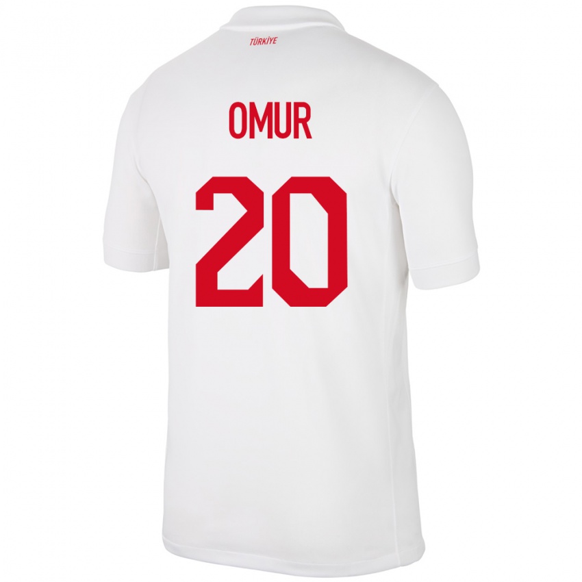 Criança Camisola Turquia Abdülkadir Ömür #20 Branco Principal 24-26 Camisa Brasil