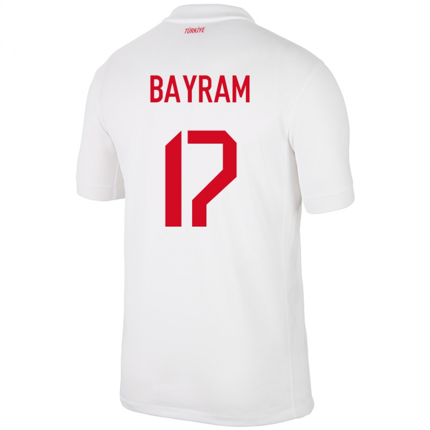 Criança Camisola Turquia Abdurrahman Bayram #17 Branco Principal 24-26 Camisa Brasil