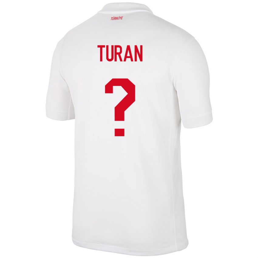 Criança Camisola Turquia Hasan Turan #0 Branco Principal 24-26 Camisa Brasil