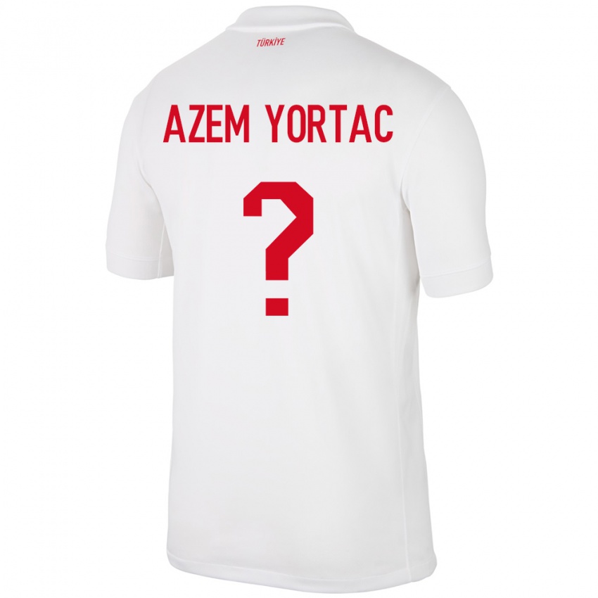 Criança Camisola Turquia Mustafa Azem Yortaç #0 Branco Principal 24-26 Camisa Brasil