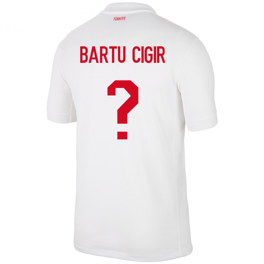 Criança Camisola Turquia Can Bartu Çığır #0 Branco Principal 24-26 Camisa Brasil