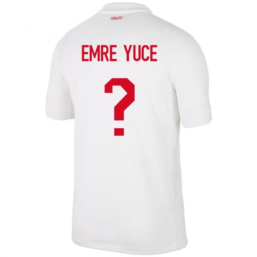 Criança Camisola Turquia Yunus Emre Yüce #0 Branco Principal 24-26 Camisa Brasil