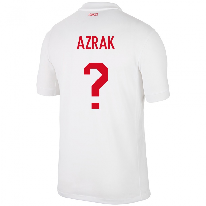 Criança Camisola Turquia Yunus Azrak #0 Branco Principal 24-26 Camisa Brasil