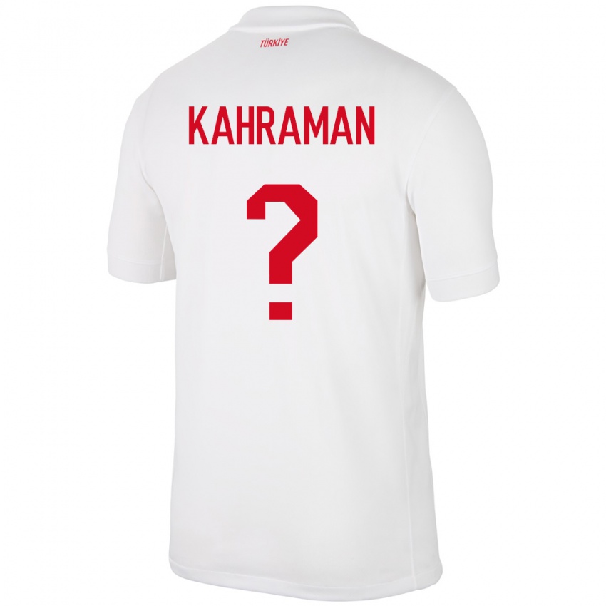 Criança Camisola Turquia Osman Kahraman #0 Branco Principal 24-26 Camisa Brasil