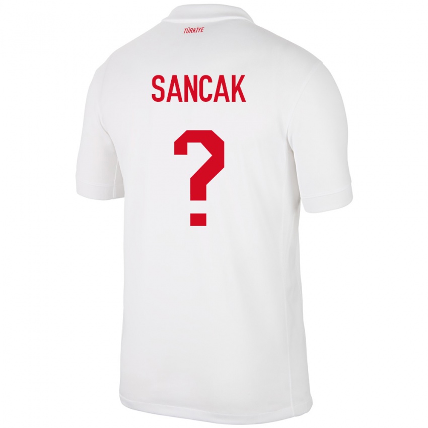 Criança Camisola Turquia Tolga Sancak #0 Branco Principal 24-26 Camisa Brasil