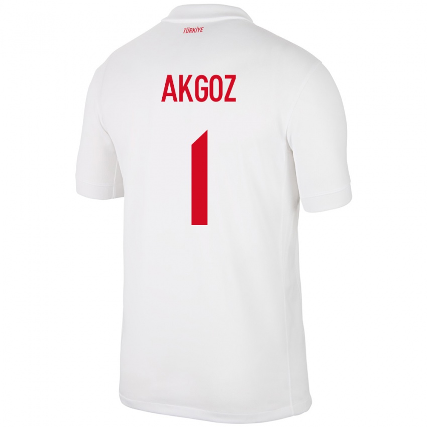 Criança Camisola Turquia Selda Akgöz #1 Branco Principal 24-26 Camisa Brasil