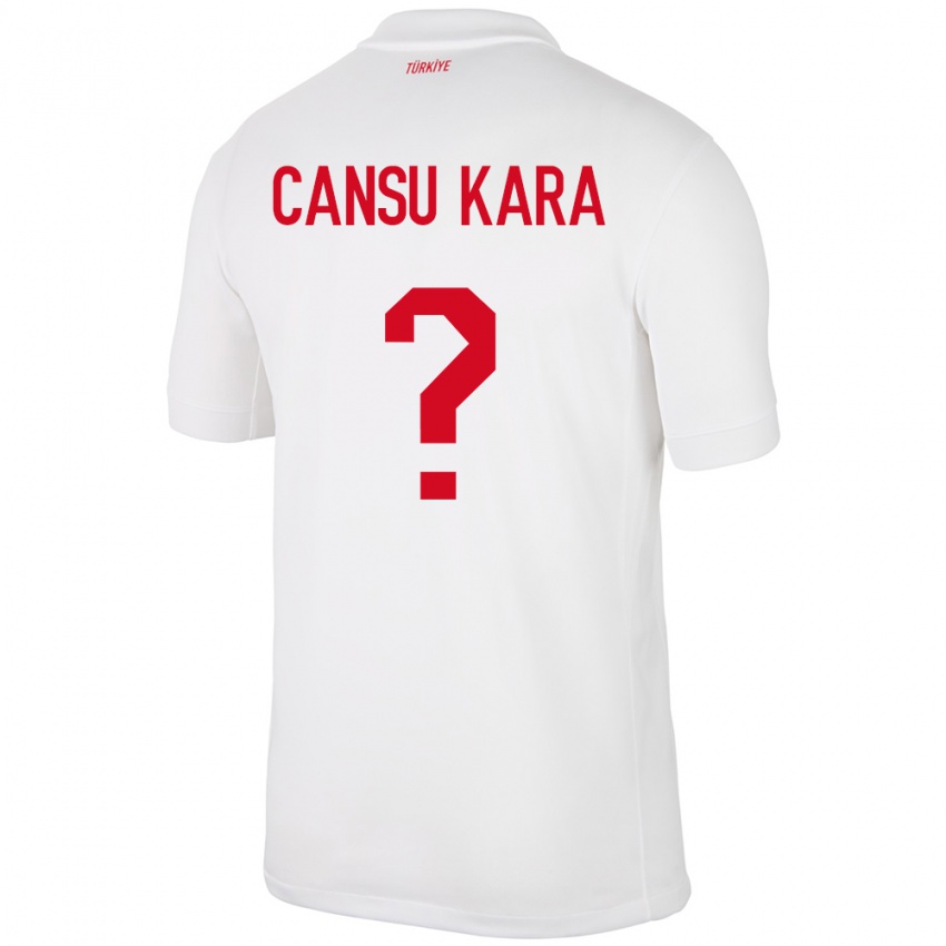 Criança Camisola Turquia İlayda Cansu Kara #0 Branco Principal 24-26 Camisa Brasil