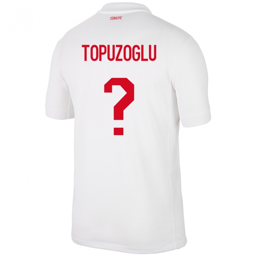 Criança Camisola Turquia Berna Topuzoğlu #0 Branco Principal 24-26 Camisa Brasil