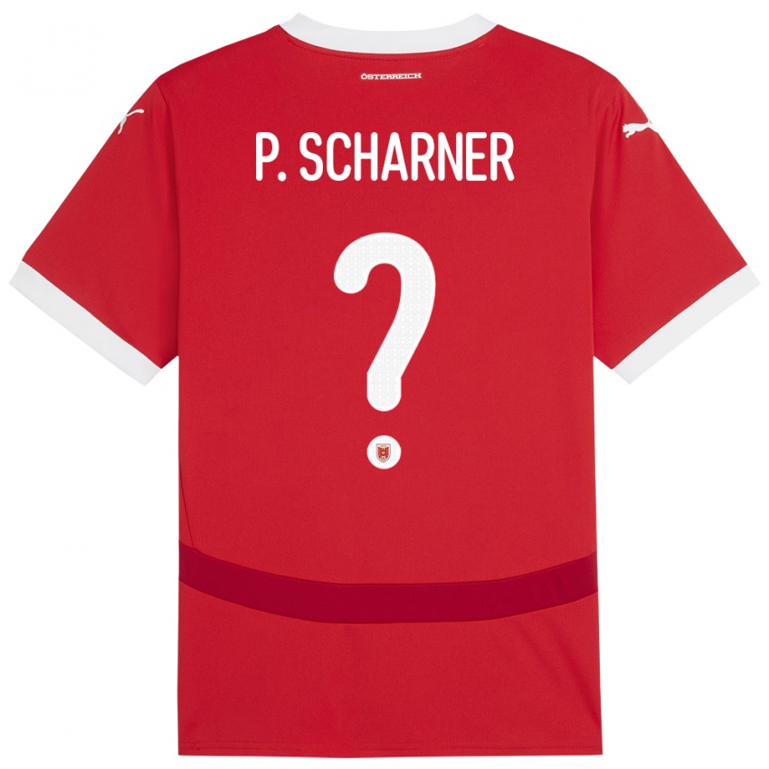 Criança Camisola Áustria Paul Scharner #0 Vermelho Principal 24-26 Camisa Brasil