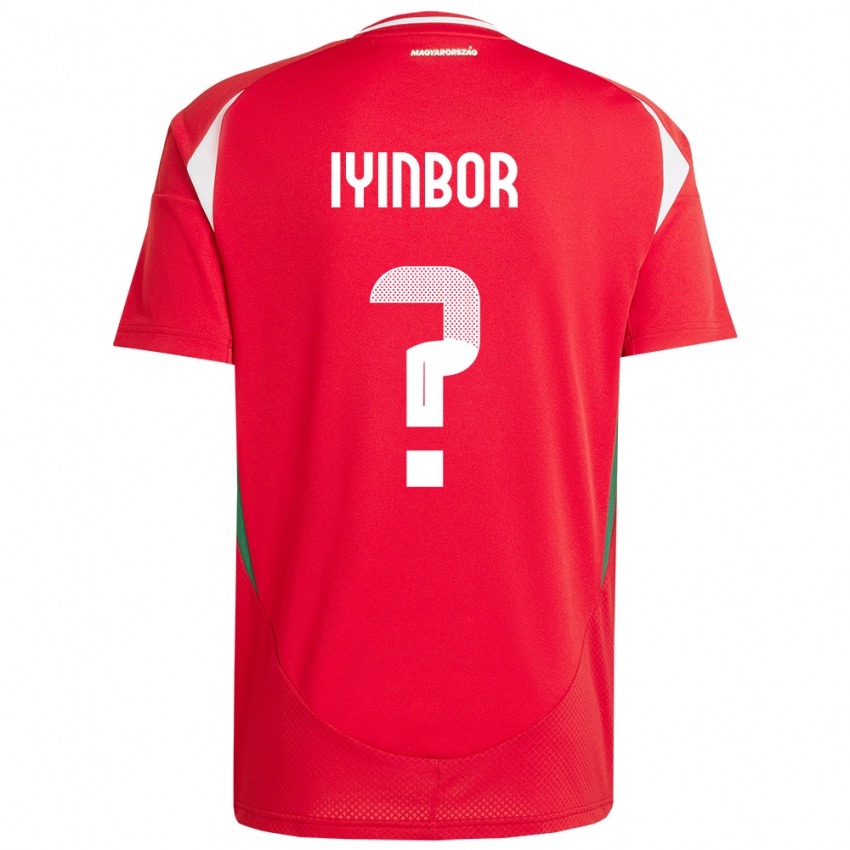 Criança Camisola Hungria Patrick Iyinbor #0 Vermelho Principal 24-26 Camisa Brasil