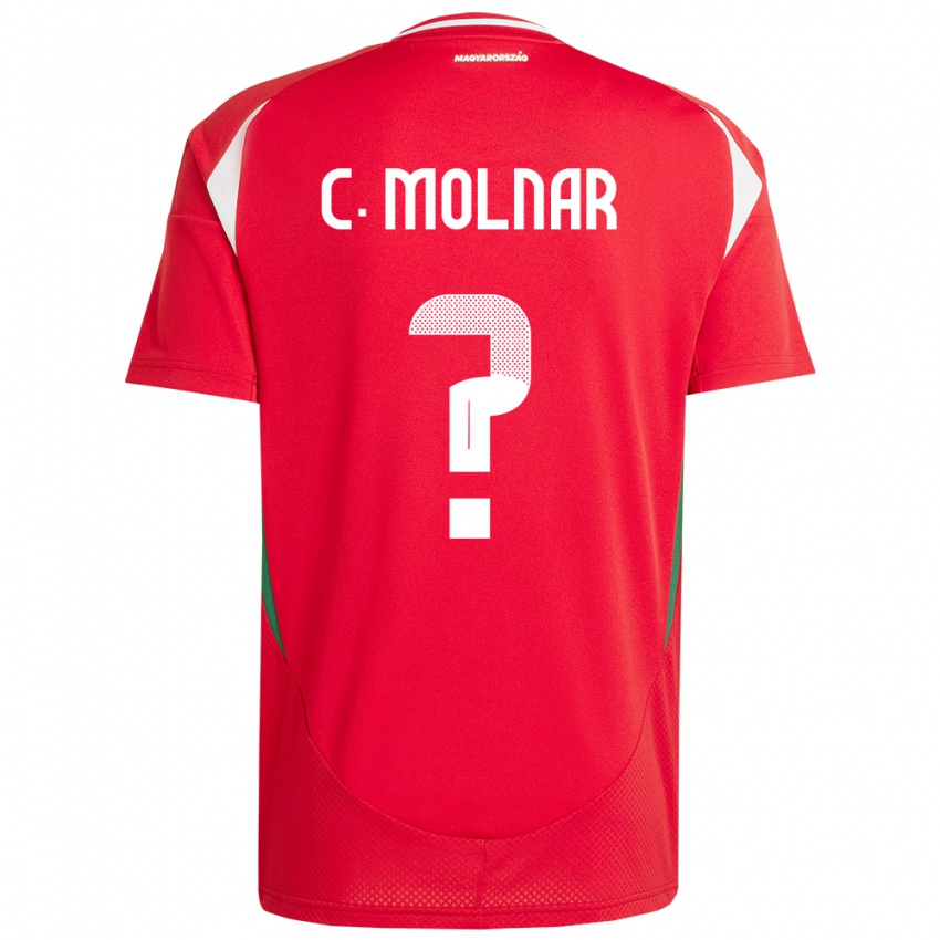 Criança Camisola Hungria Csaba Molnár #0 Vermelho Principal 24-26 Camisa Brasil